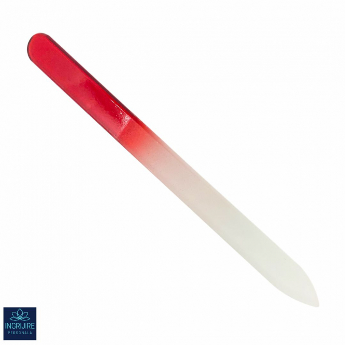 Pila din sticla pentru unghii, rosie [3]