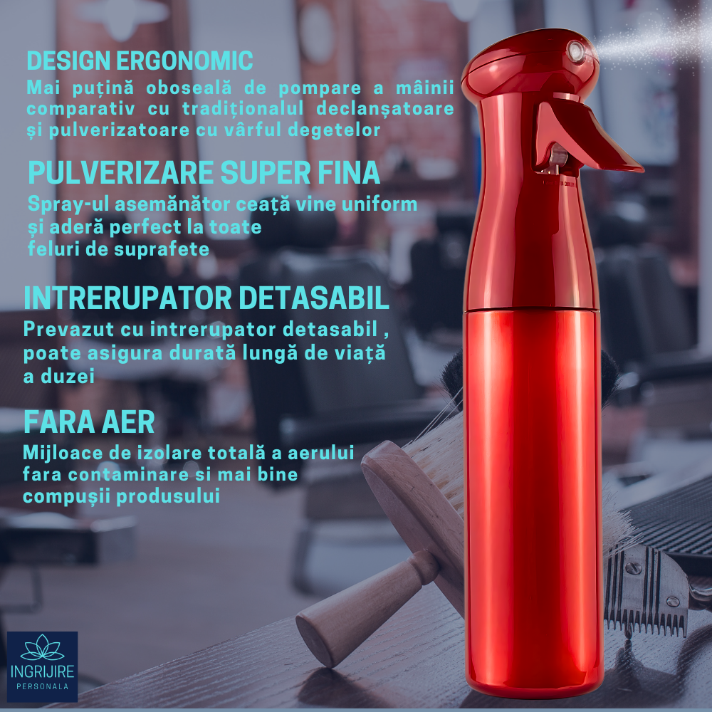 Pulverizator frizerie, long press red, 200 ml [2]