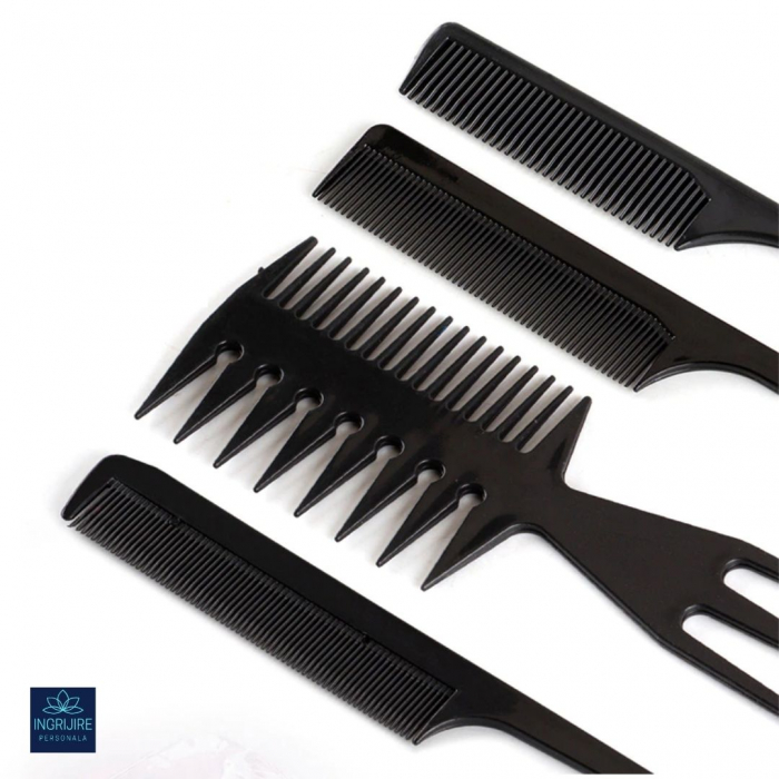 Set 10 piepteni cu carcasa pentru coafor / frizerie [11]