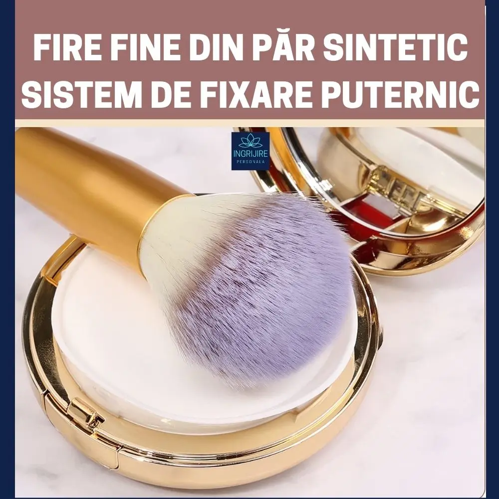 Set 18 pensule, machiaj profesional, husa piele ecologica [8]