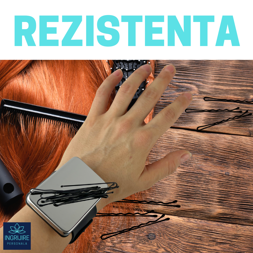 Bratara Magnetica din Silicon pentru frizerie, neagra [11]