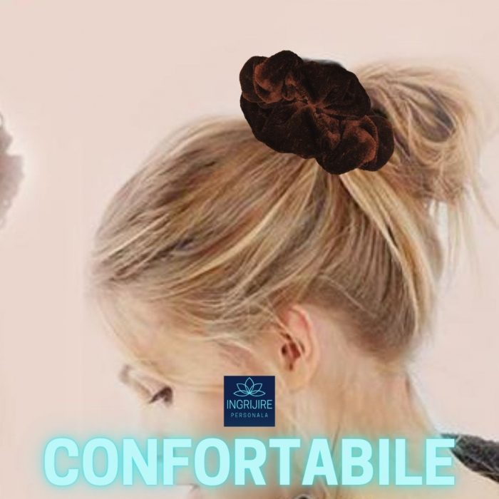 Elastic de par - scrunchie brown [5]