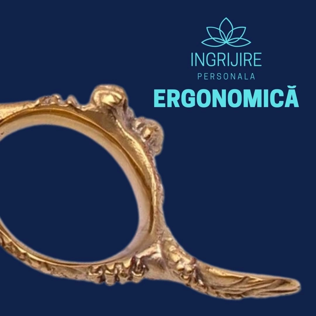 Set de 2 foarfece de tuns 6'', otel japonez, Royal gold [4]