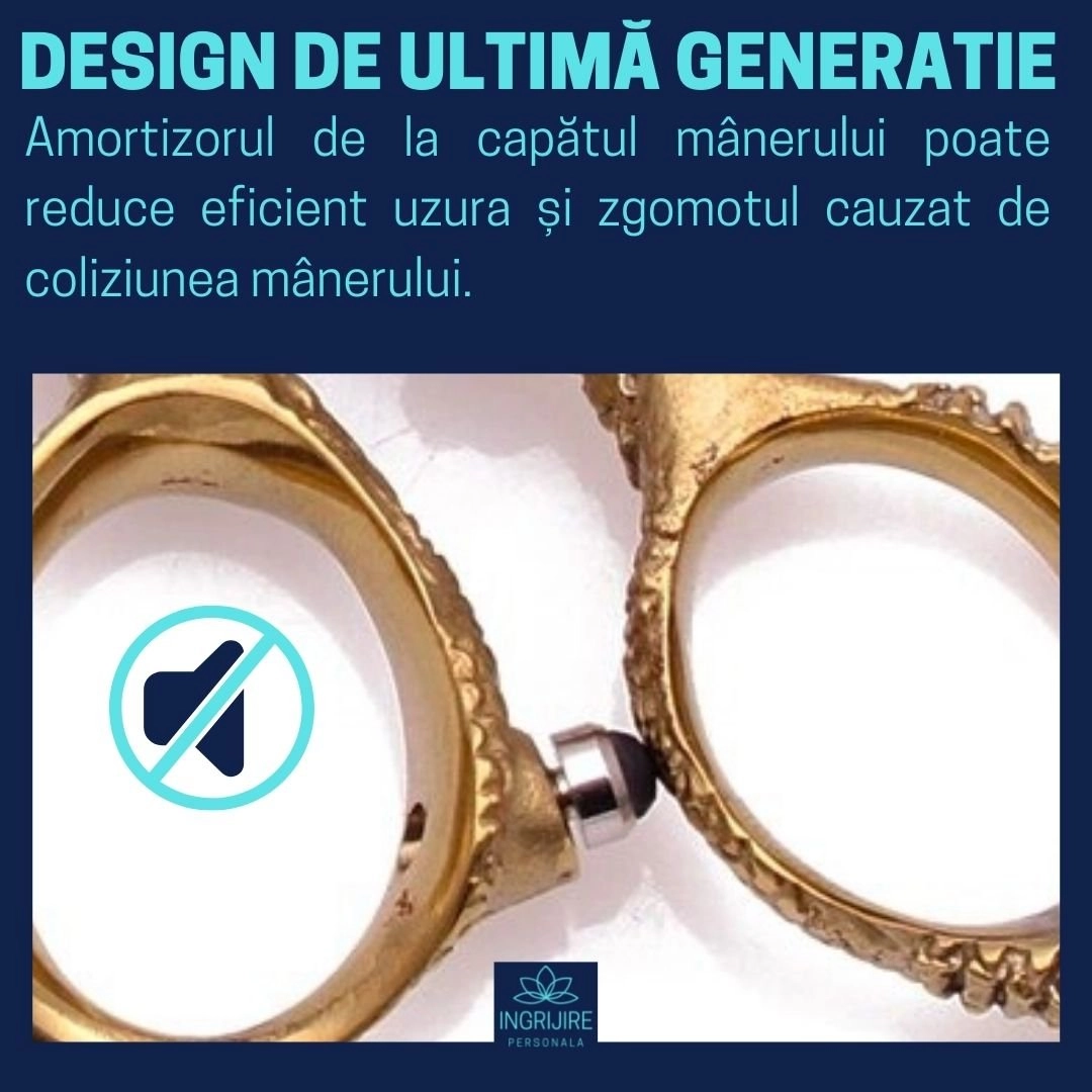 Set de 2 foarfece de tuns 6'', otel japonez, Royal gold [5]