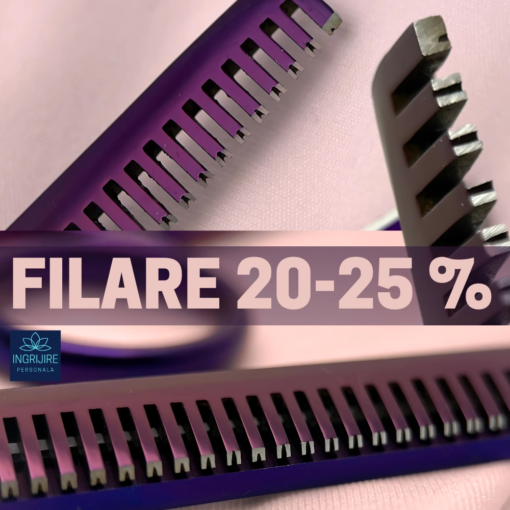 Set de 2 foarfece de tuns si filat 6''- purple [6]
