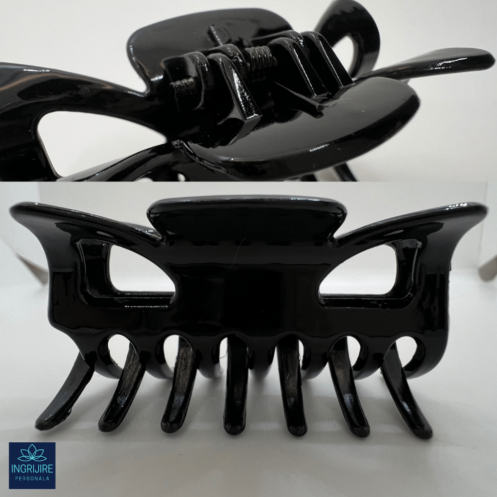 Set de 4 clame de par, negru/maro [6]