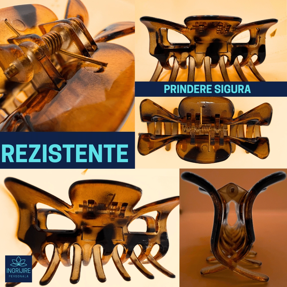 Set de 4 clame de par, negru/maro [5]