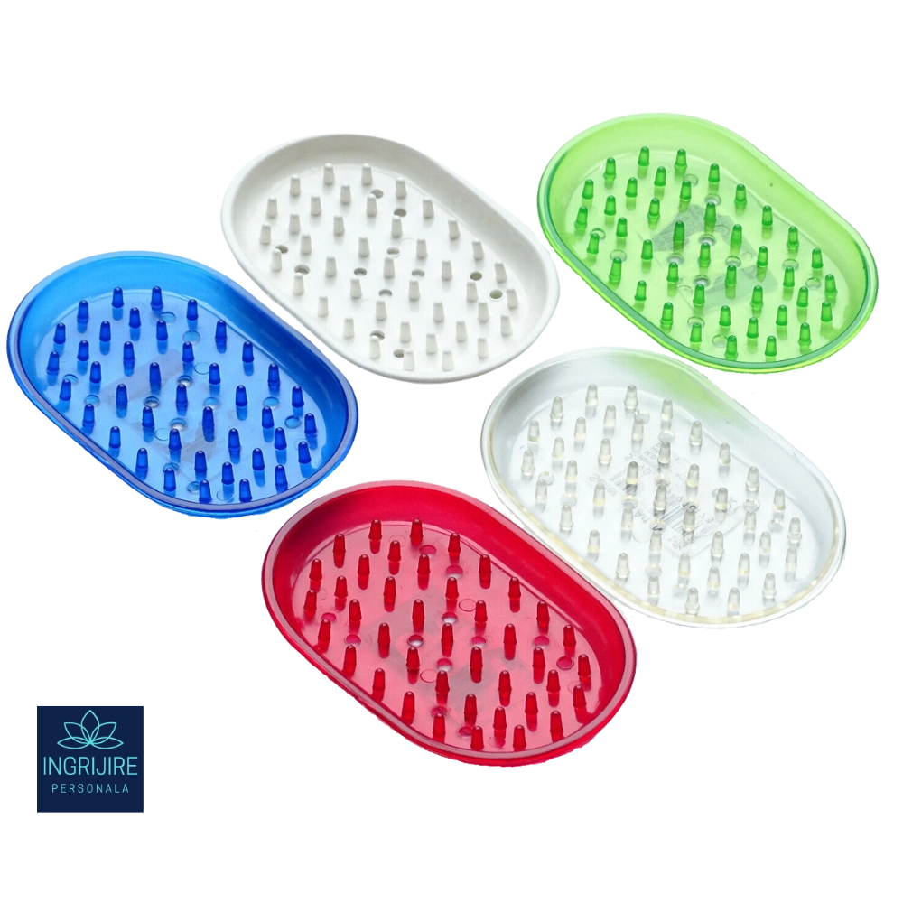 Set de 5 sapuniere de cauciuc, 12x9x2 cm [1]