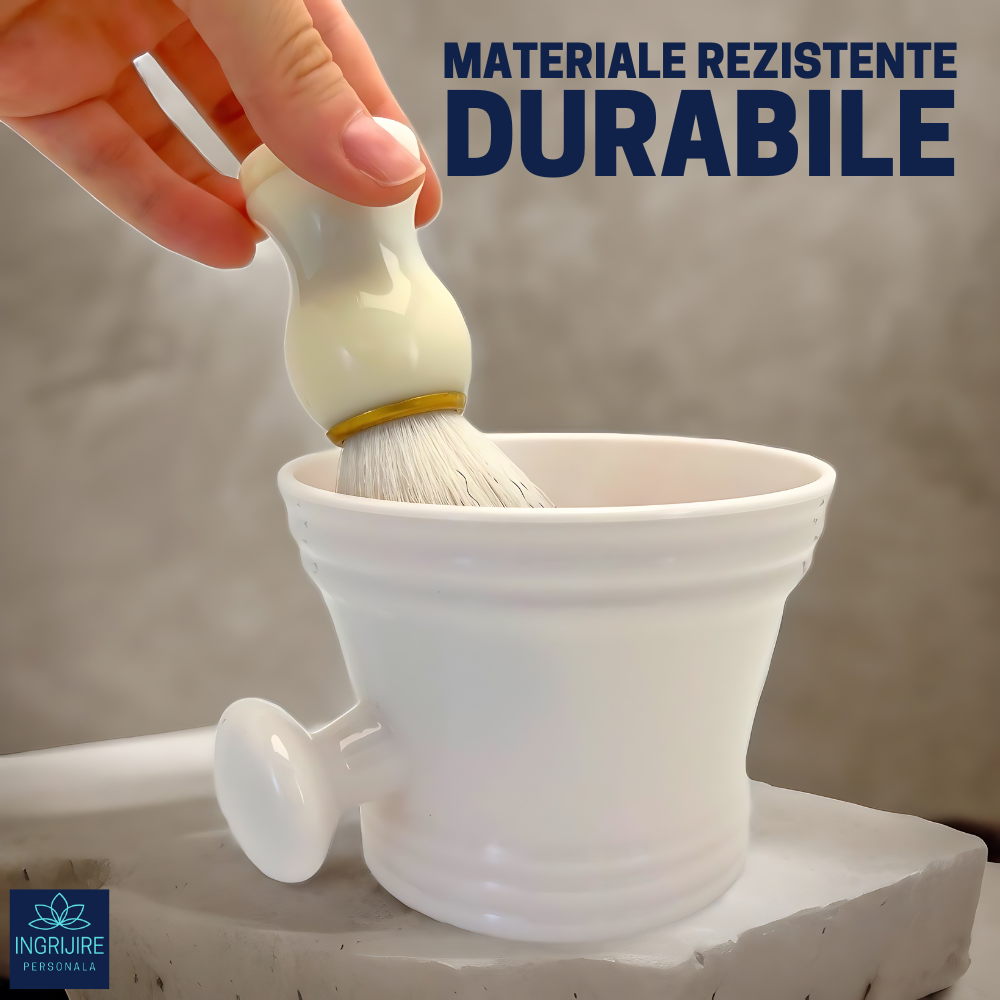 Set, bol si  pamatuf pentru barbierit, alb [5]