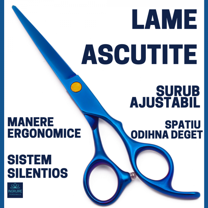 Set de 2 foarfece de tuns si filat 6''- cobalt blue [3]
