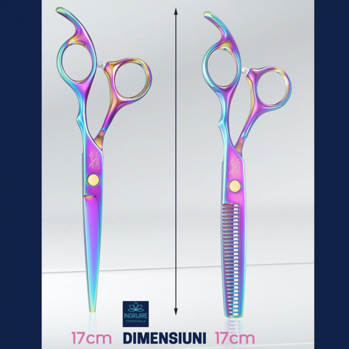 Set de 2 foarfece de tuns si filat 6''- Multicolor [5]