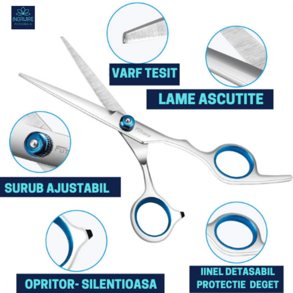 Set profesional pentru frizerie, 7 instrumente [7]