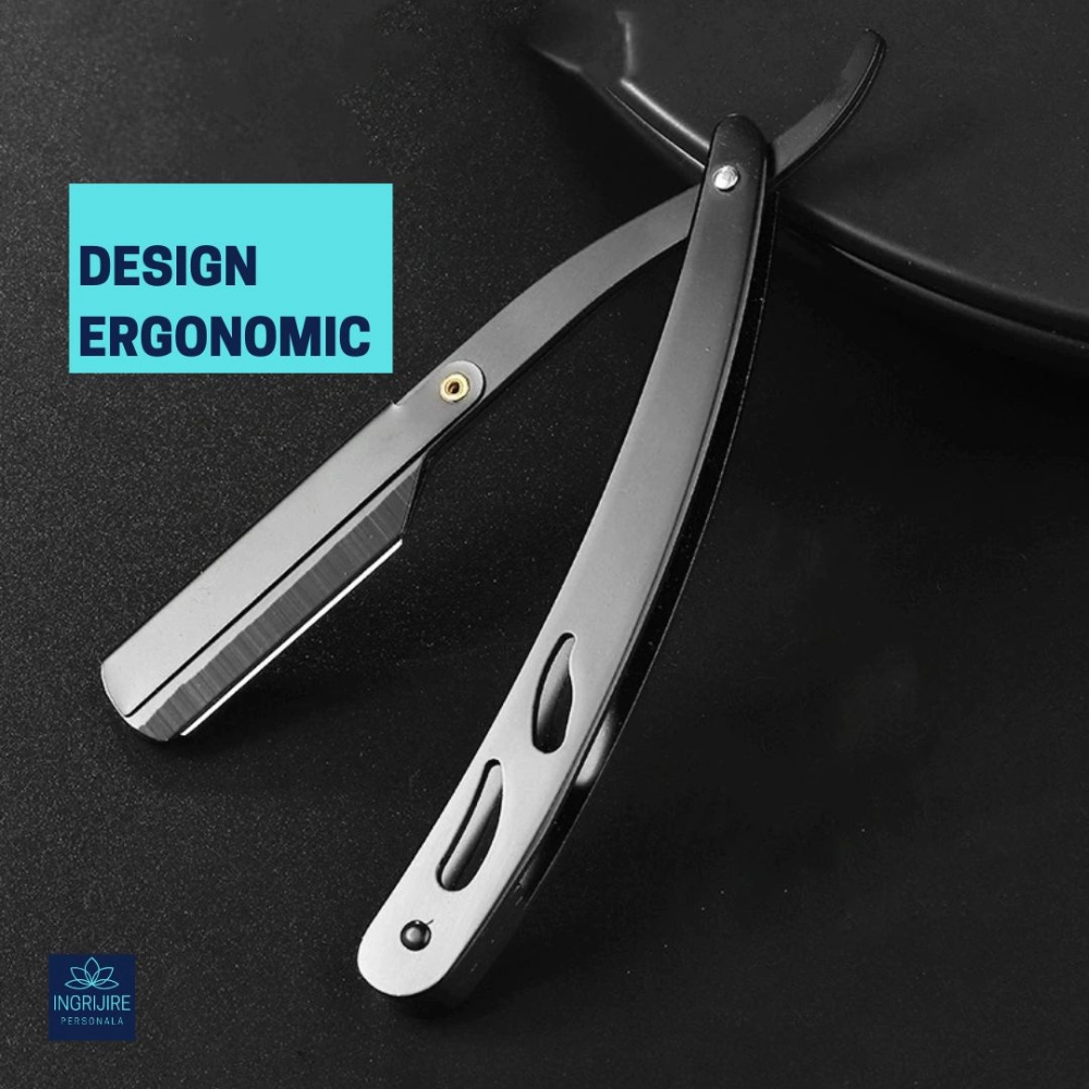 Set profesional pentru frizerie matte black, 9 instrumente [6]