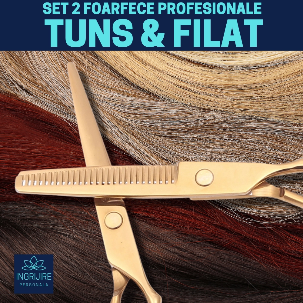 Set profesional pentru frizerie royal gold, 10 instrumente [4]