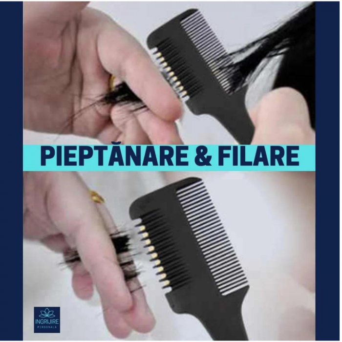 Set profesional pentru frizerie silver, 9 instrumente [8]