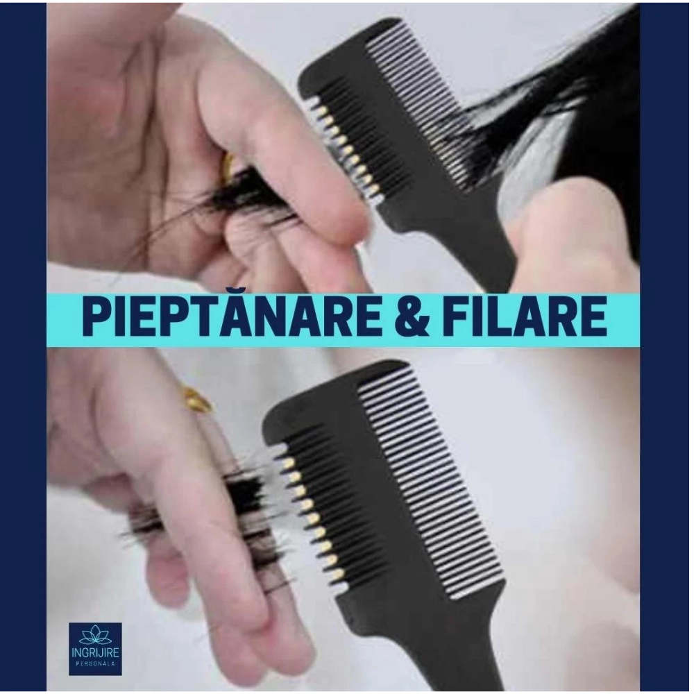 Set profesional pentru frizerie silver, 9 instrumente [7]