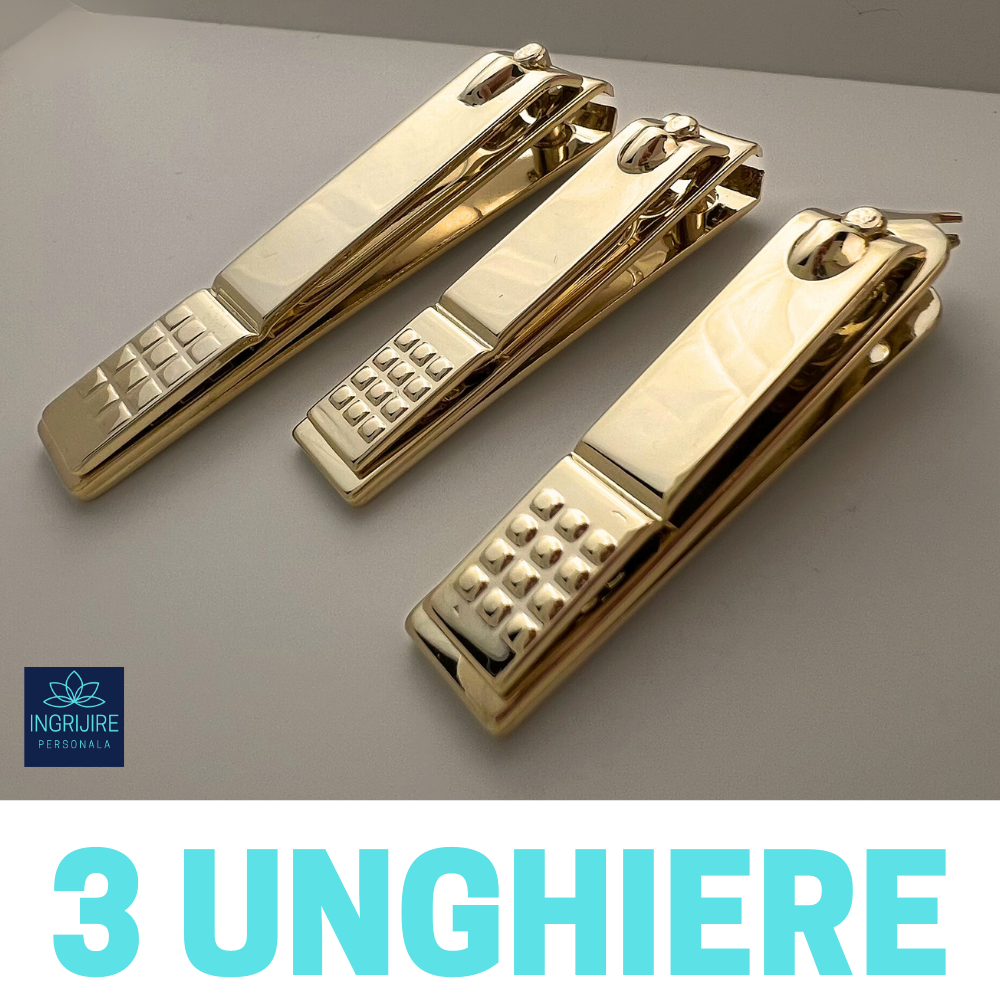 Trusa manichiura 12 piese, otel inoxidabil - Gold [9]