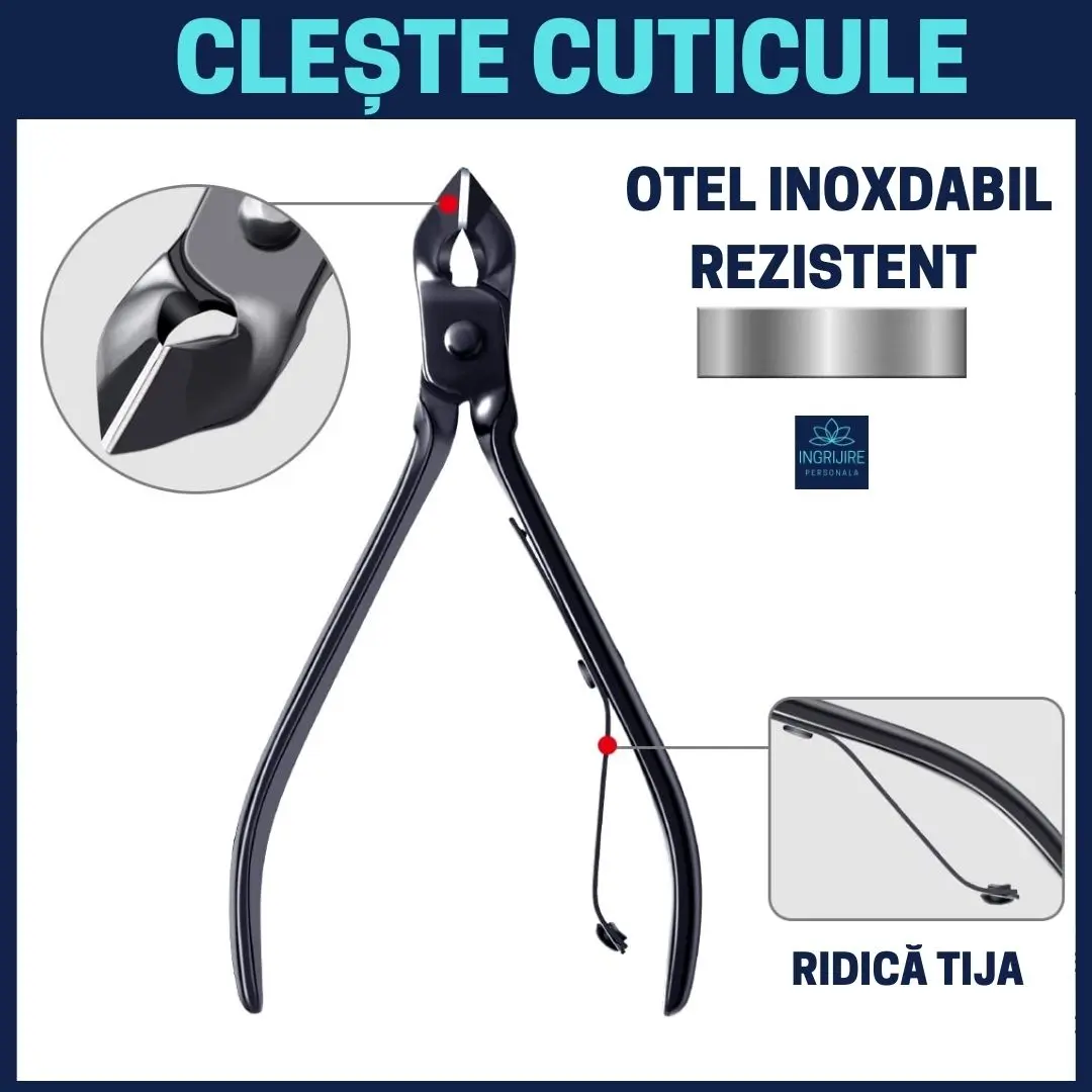 Trusa manichiura 15 piese, otel negru mat [7]