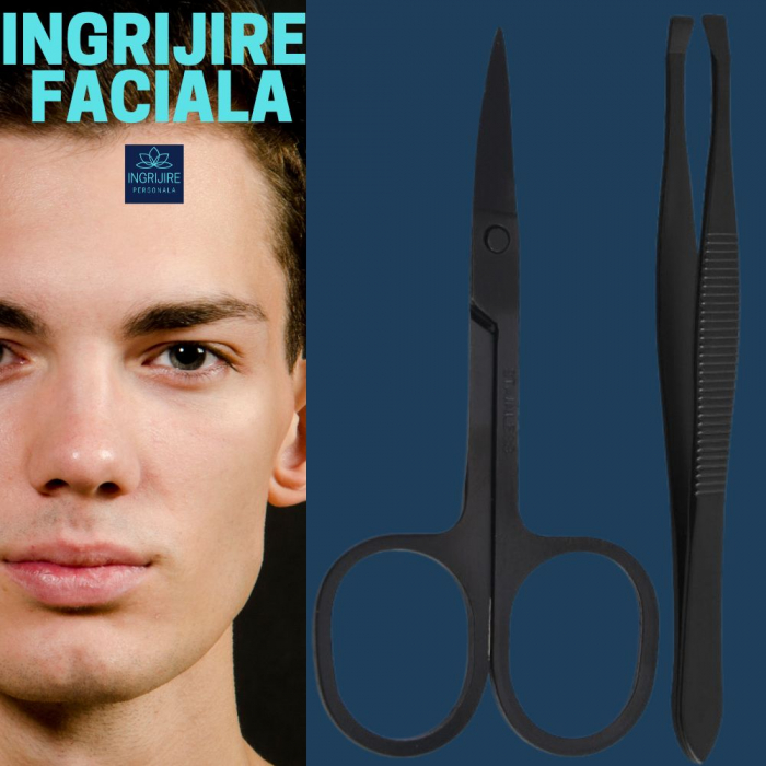 Trusa manichiura 4 piese, otel inoxidabil, Marine blue [3]