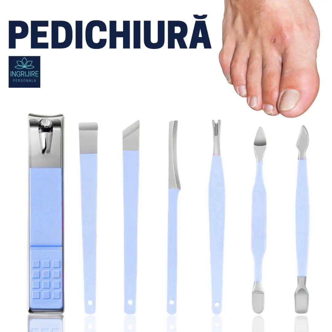 Trusa manichiura profesionala 16 piese, otel inoxidabil -LAGOON [6]