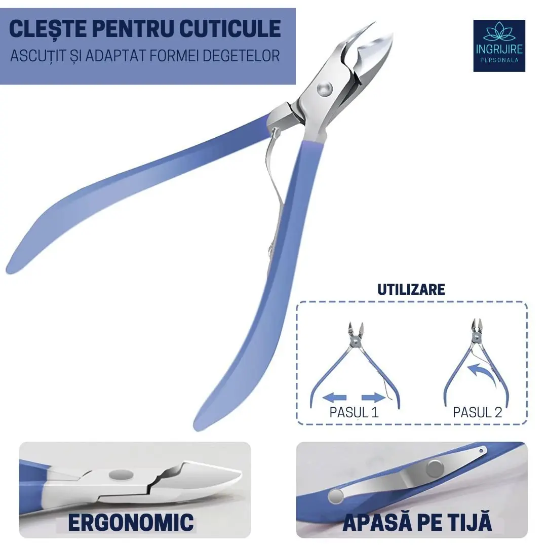 Trusa manichiura profesionala 16 piese, otel inoxidabil -LAGOON [9]