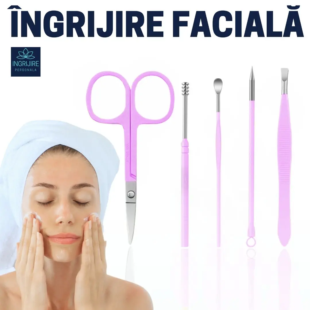 Trusa manichiura profesionala 16 piese, otel inoxidabil -ORHIDEE [6]