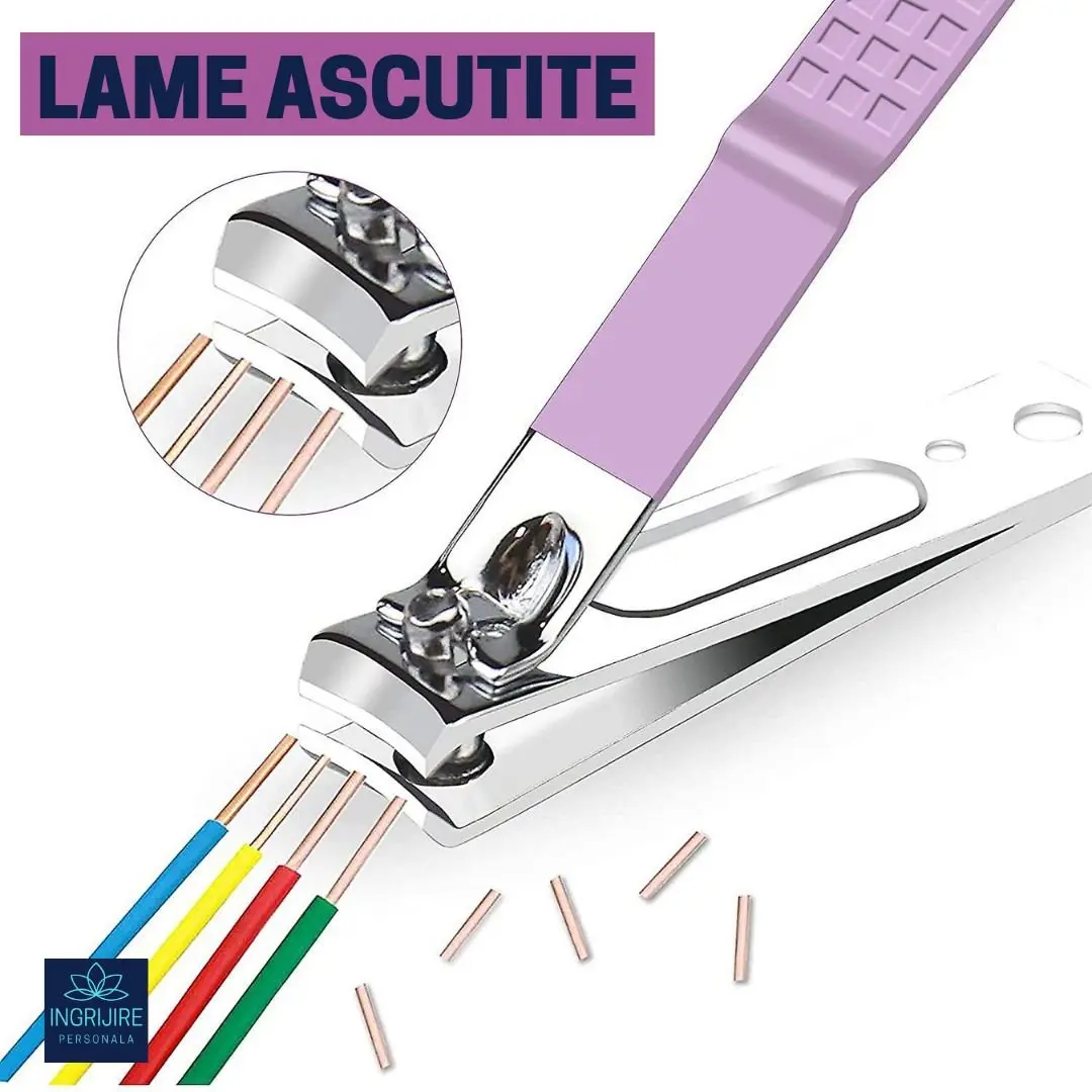 Trusa manichiura profesionala 16 piese, otel inoxidabil -ORHIDEE [9]