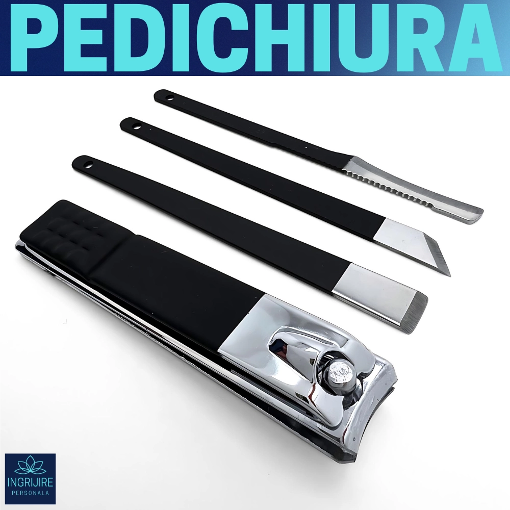 Trusa manichiura profesionala 18 piese, Black&Pink [6]