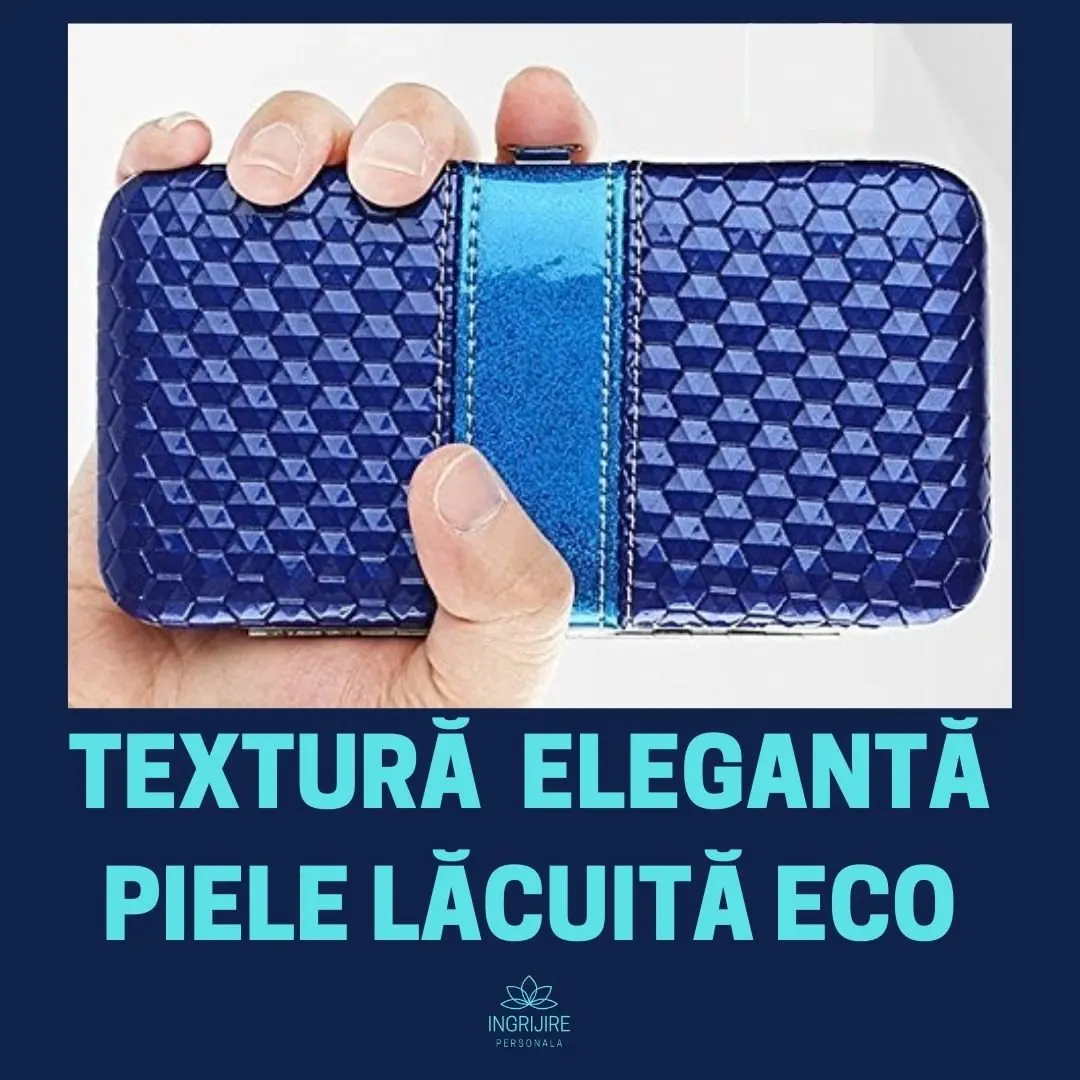 Trusa manichiura profesionala 18 piese, Silver, Ocean Blue [8]