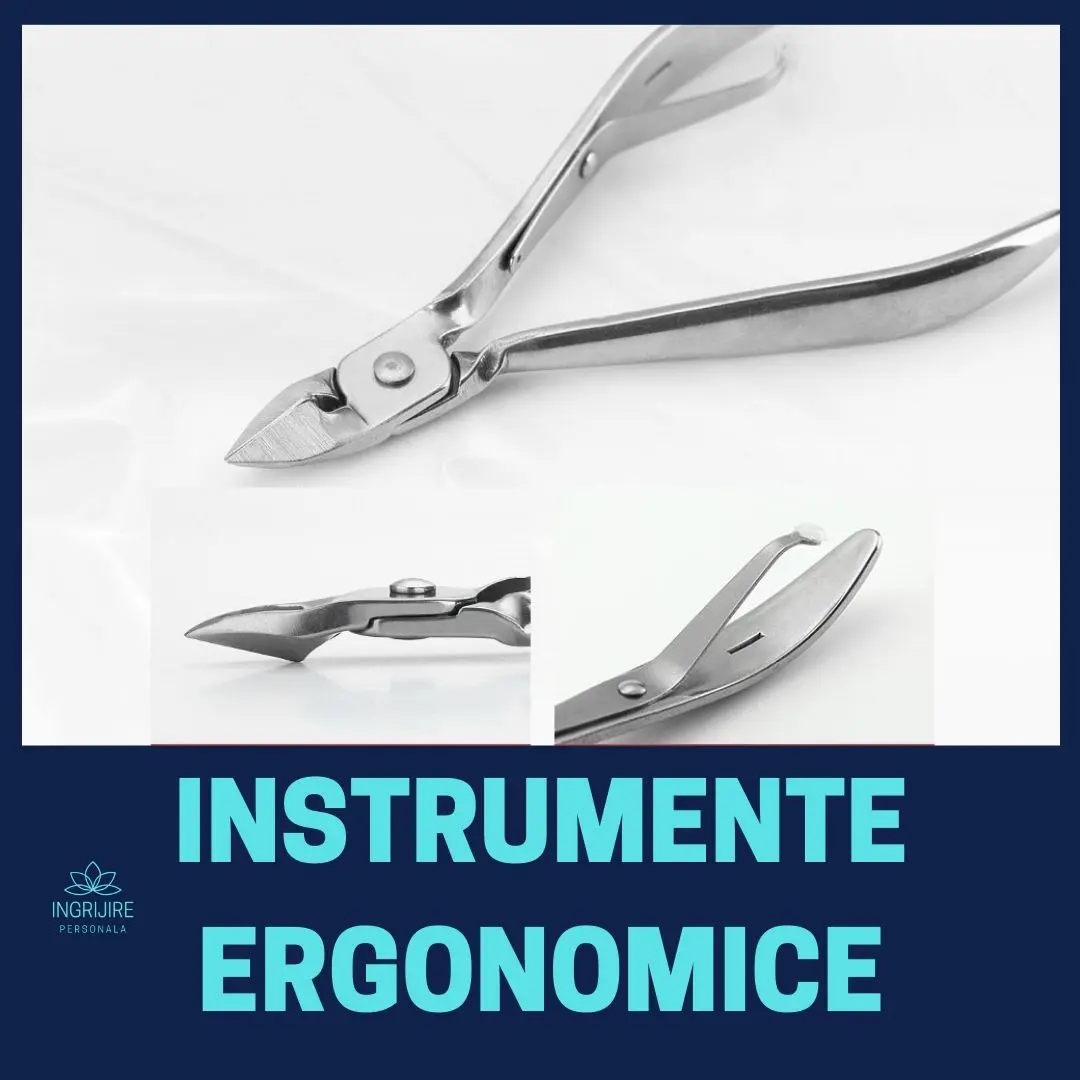 Trusa manichiura profesionala 18 piese, Silver, Ruby Pink [7]