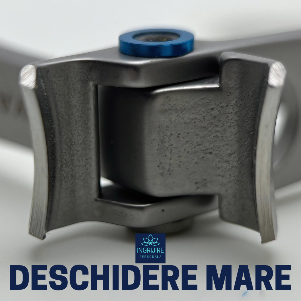 Unghiera pentru pedichiura cu deschidere mare - Otel inoxidabil - Matte Black [10]