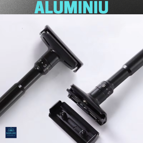 Aparat de ras clasic cu reglaj al unghiului lamei black [2]