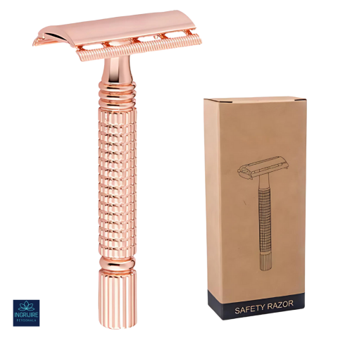 Aparate de ras clasice - Aparat de ras clasic Safety Razor, F22, Rose Gold
