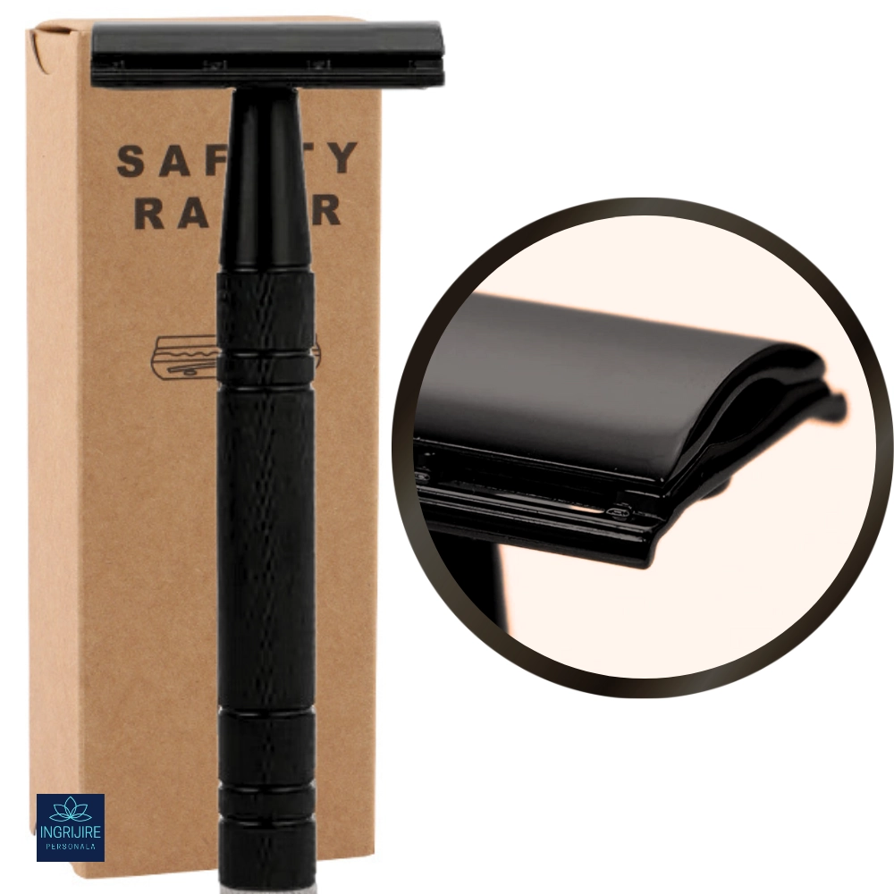 Aparate de ras clasice - Aparat de ras clasic, safety razor, matte black