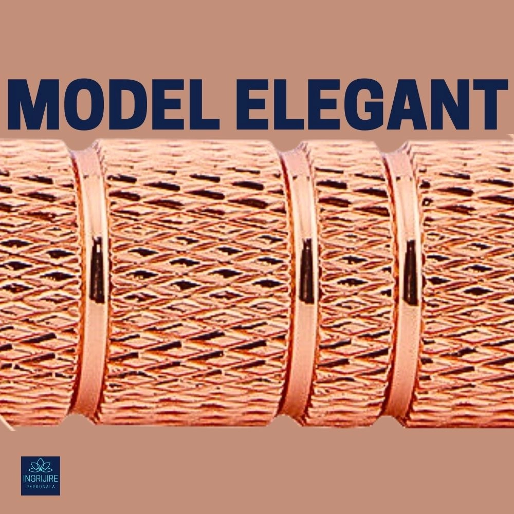 Aparat de ras clasic, safety razor, rose gold [5]