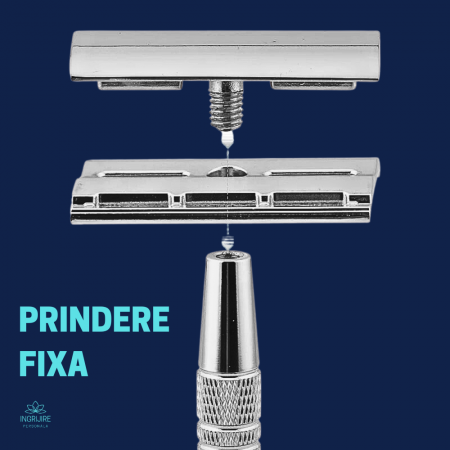 Aparat de ras clasic, safety razor, silver [14]