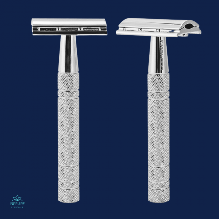 Aparat de ras clasic, safety razor, silver [8]