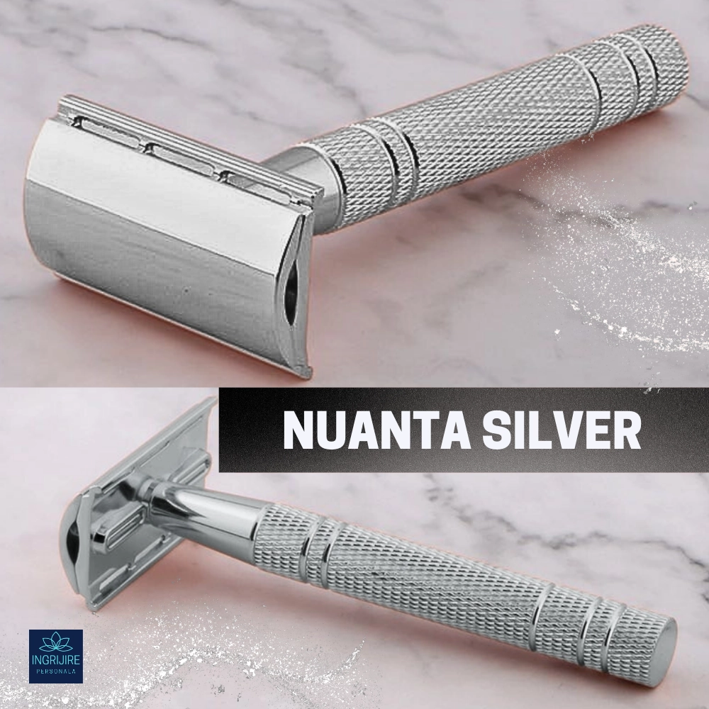 Aparat de ras clasic, safety razor, silver [1]