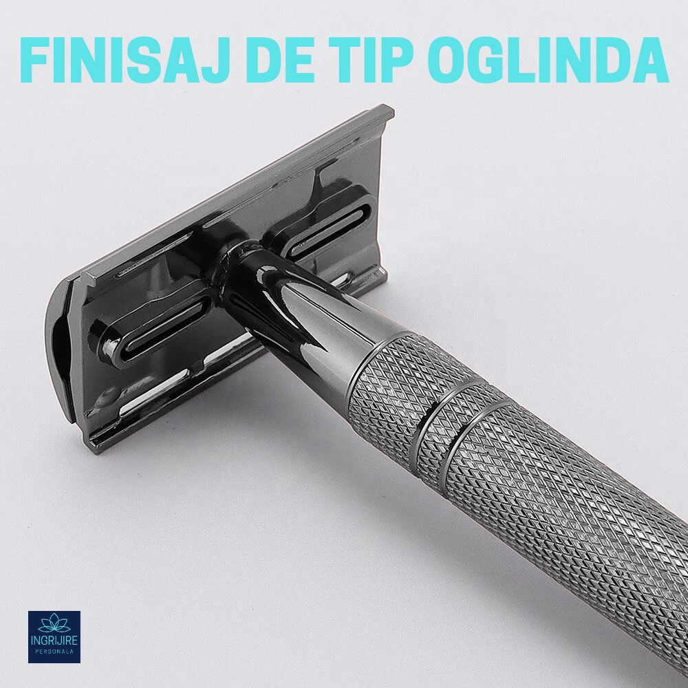 Aparat de ras clasic, safety razor, silver [8]