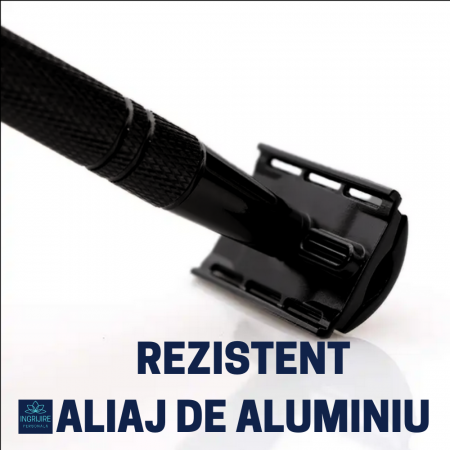 Aparat de ras clasic, safety razor, matte black [6]