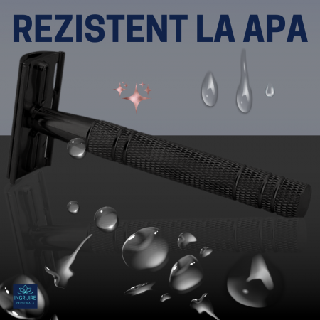 Aparat de ras clasic, safety razor, matte black [15]