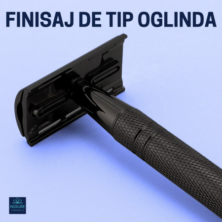 Aparat de ras clasic, safety razor, matte black [12]