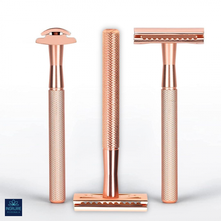 Aparat de ras safety razor Haward Luxury, rose gold [18]
