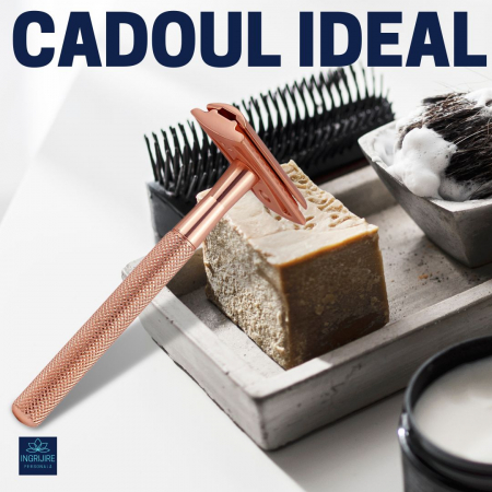 Aparat de ras safety razor Haward Luxury, rose gold [6]
