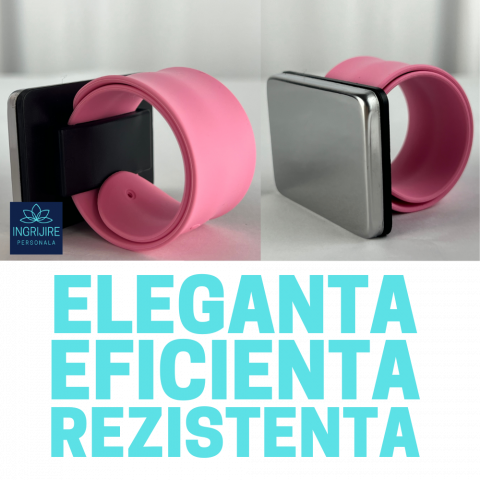 Bratara Magnetica din Silicon pentru frizerie, roz deschis [6]