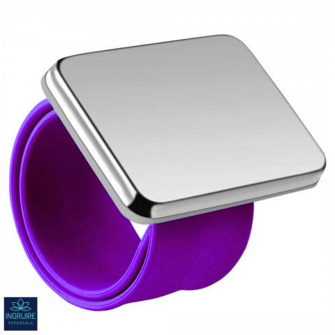 Accesorii frizerie - Bratara Magnetica din Silicon pentru frizerie, mov