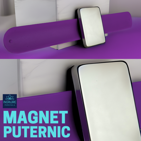 Bratara Magnetica din Silicon pentru frizerie, mov [3]