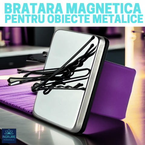 Bratara Magnetica din Silicon pentru frizerie, mov [1]