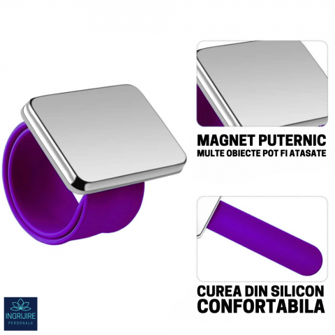 Bratara Magnetica din Silicon pentru frizerie, mov [4]