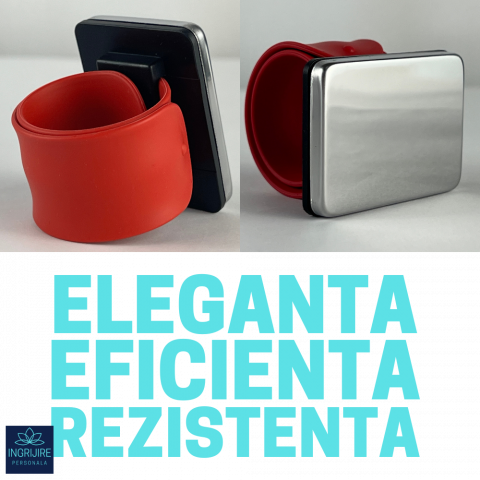 Bratara Magnetica din Silicon pentru frizerie, rosie [6]